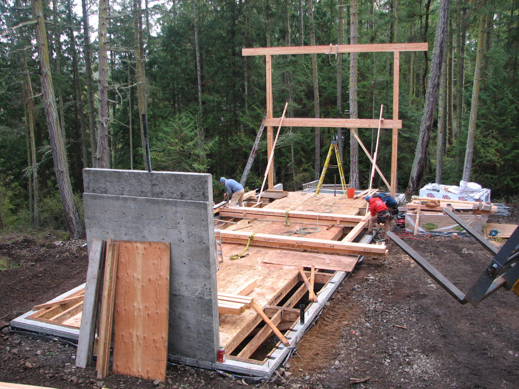 Shaw Cabin construction