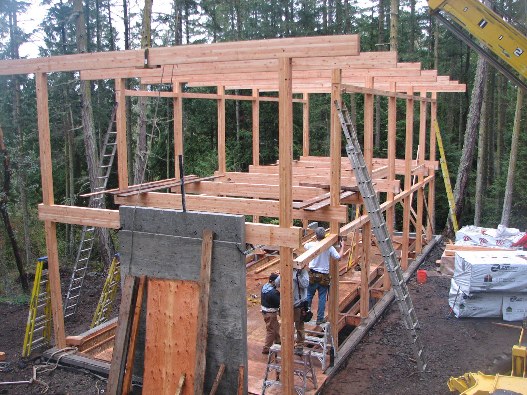 Shaw Cabin construction