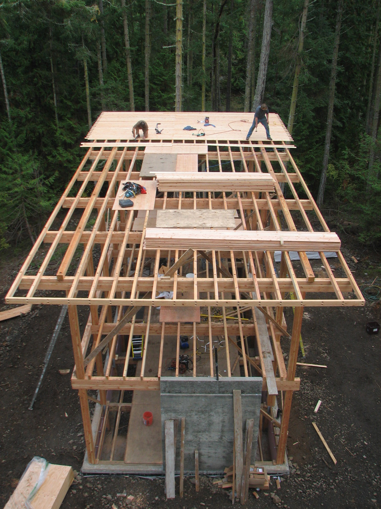 Shaw Cabin construction