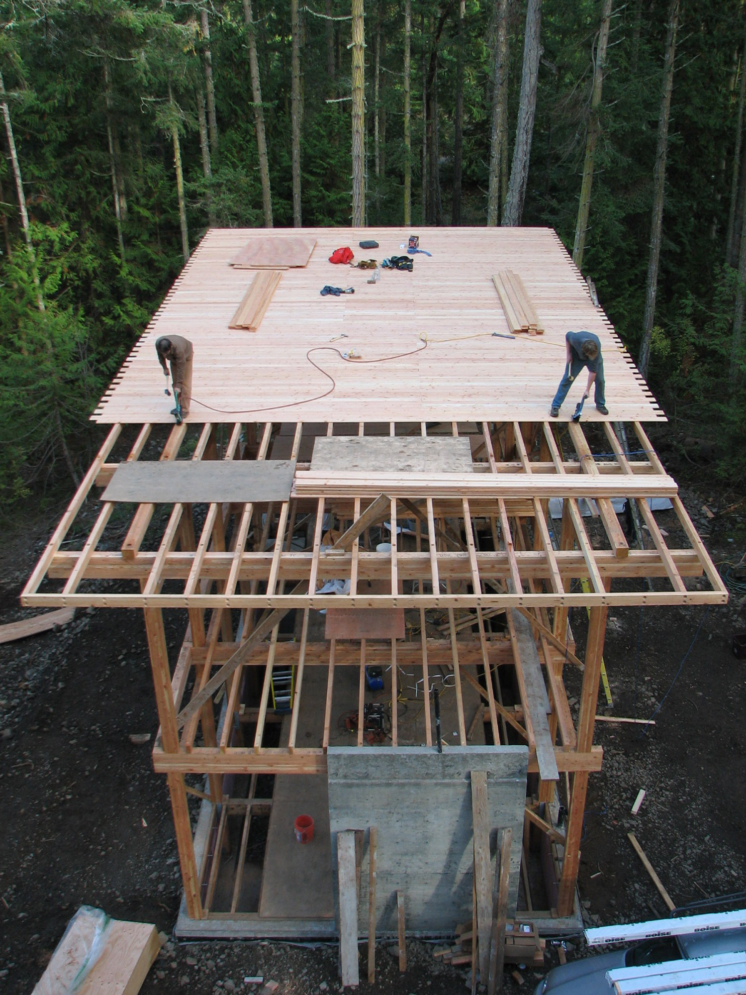 Shaw Cabin construction