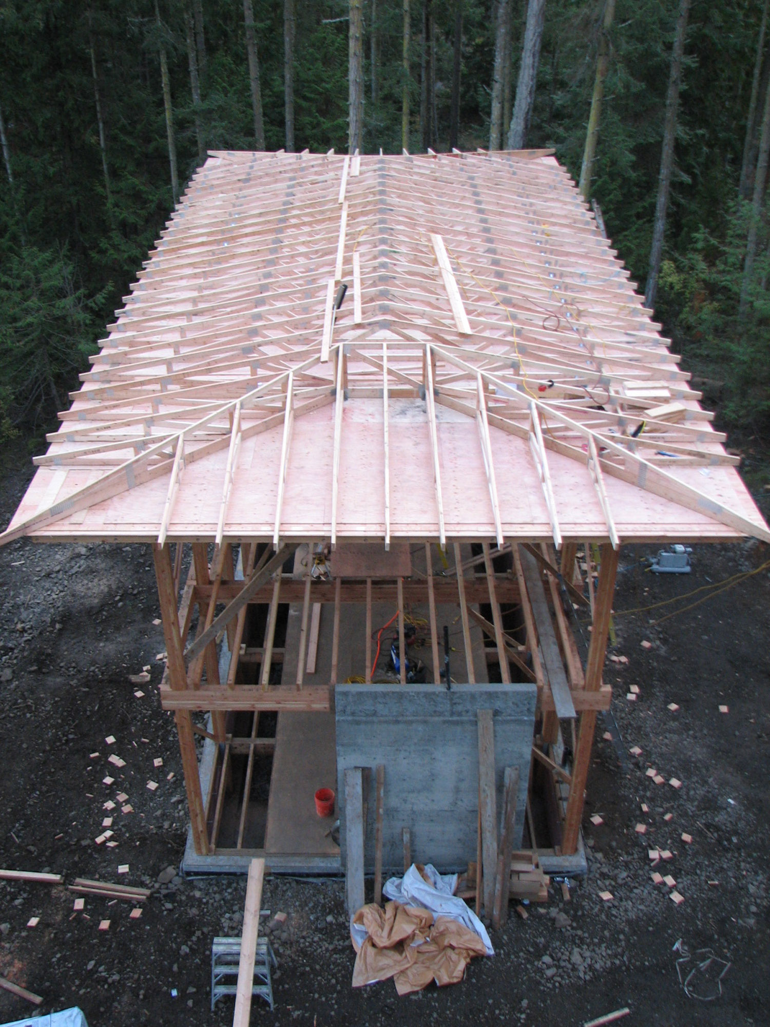 Shaw Cabin construction
